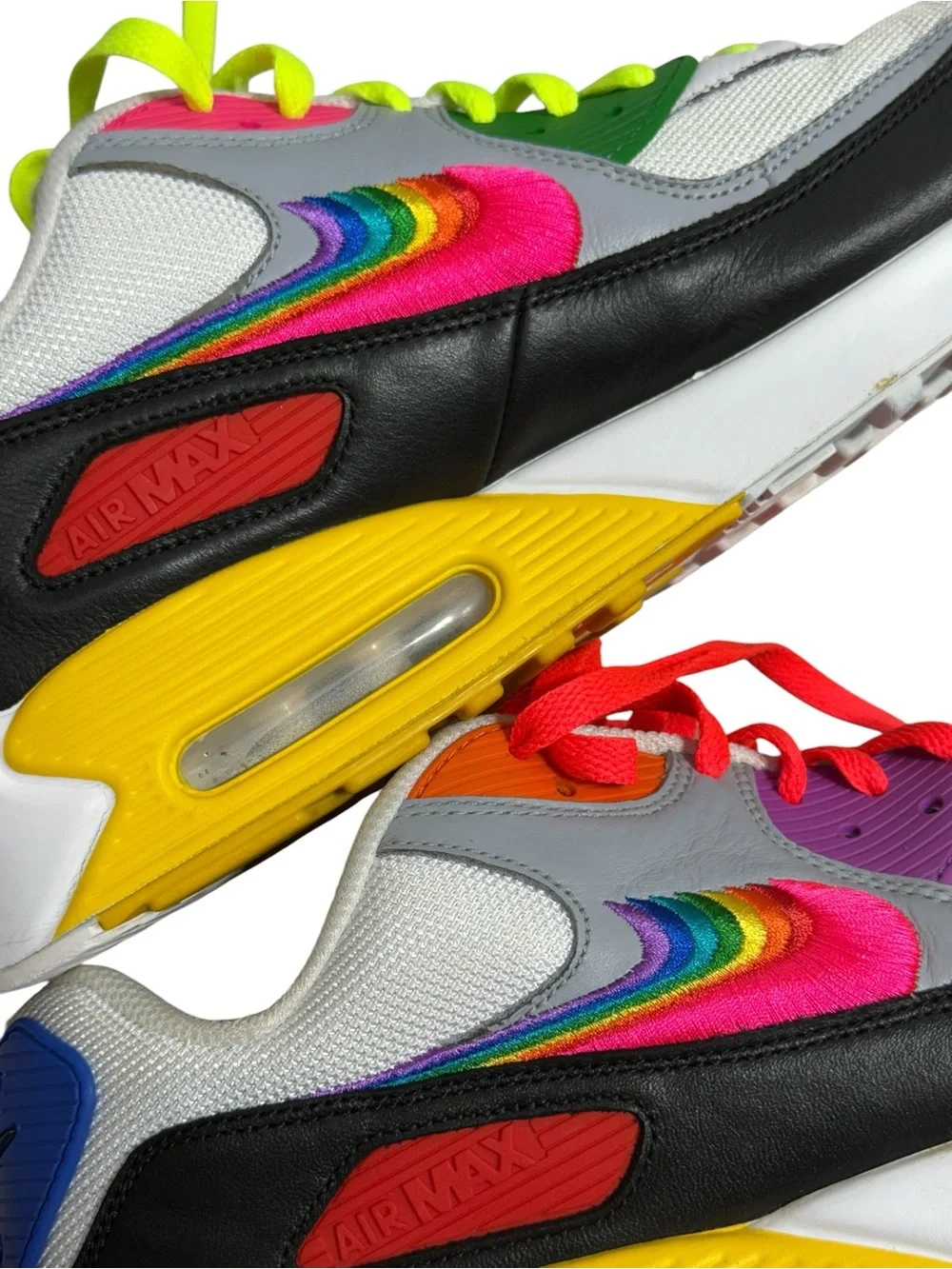 Nike Air Max 90 Be True 2019 Rainbow Pride CJ5482-100 Men's Size 12 Low Top